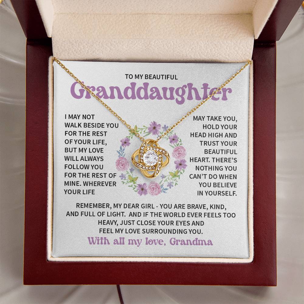To My Granddaughter - Feel my love surrounding you - From Grandma