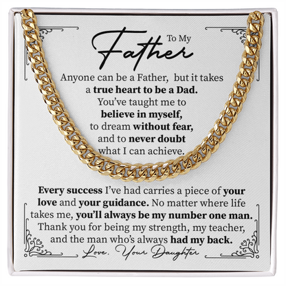 To my Father -  the man who's always had my back