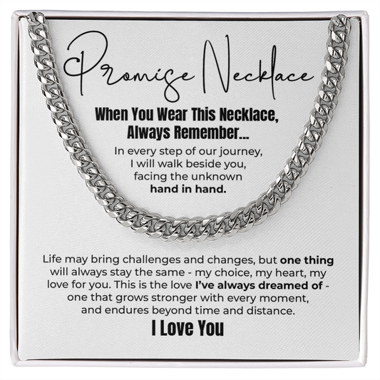 To My Man - When You Wear This Promise Necklace