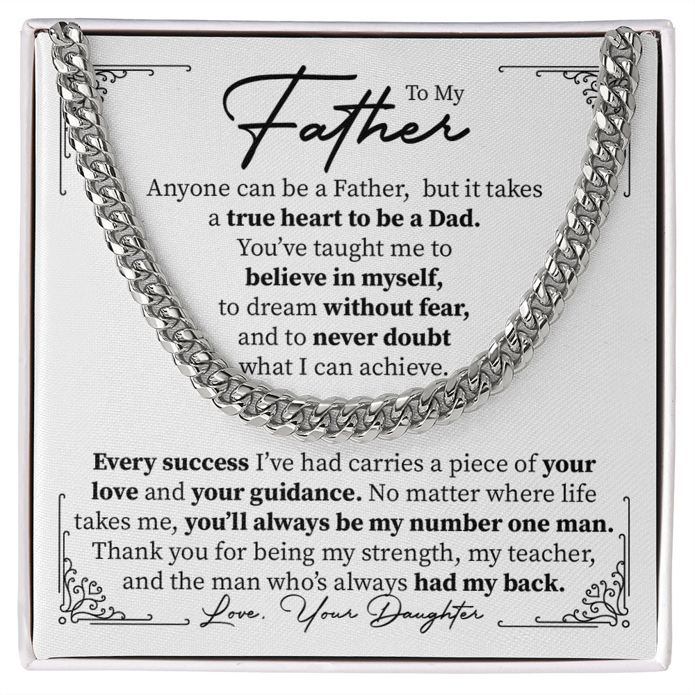 To my Father -  the man who's always had my back