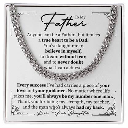 To my Father -  the man who's always had my back