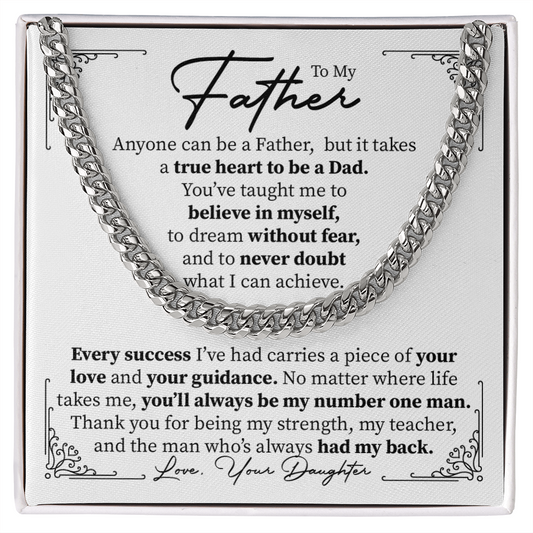 To my Father -  the man who's always had my back