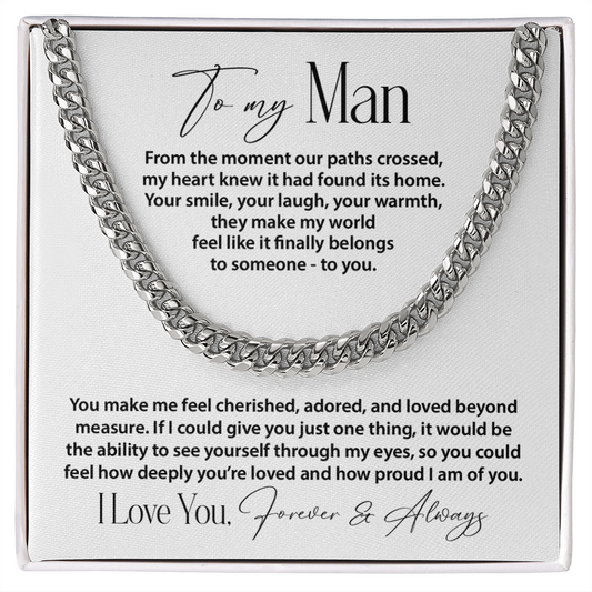 To my Man - how proud I am of you.