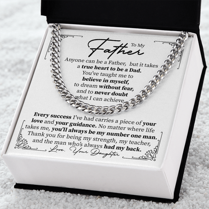 To my Father -  the man who's always had my back