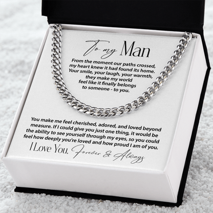 To my Man - how proud I am of you.