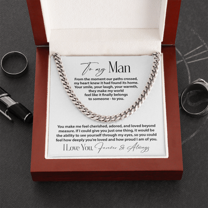 To my Man - how proud I am of you.