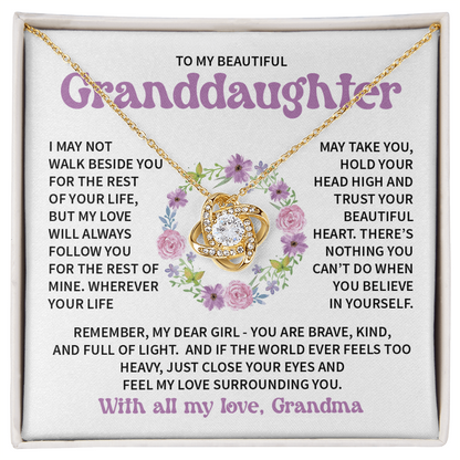 To My Granddaughter - Feel my love surrounding you - From Grandma