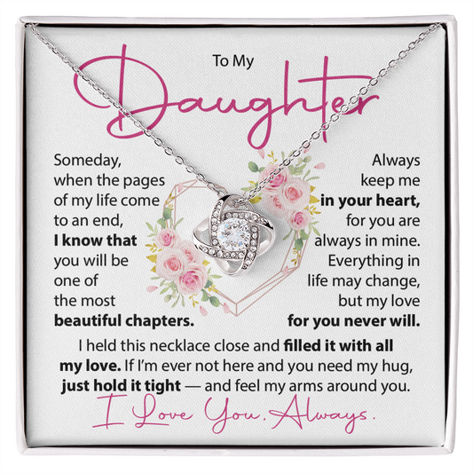 To My Daughter - Someday when the pages of my life - Daughter Gift D5C