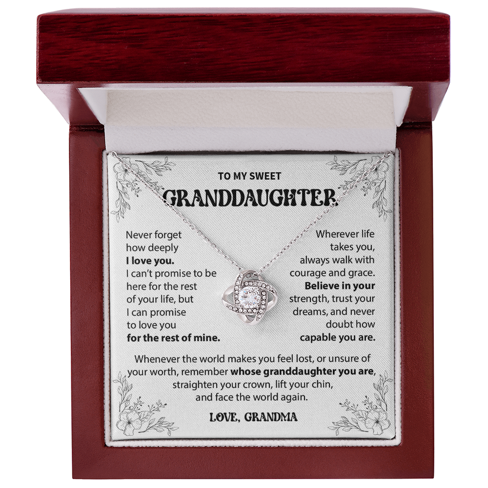 To My Granddaughter - Never forget how deeply I love you - From Grandma