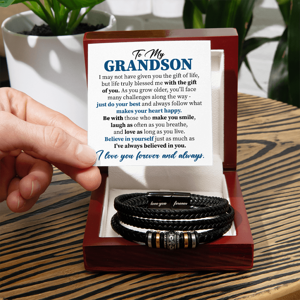 To My Grandson - Life truly blessed me with the gift of you.