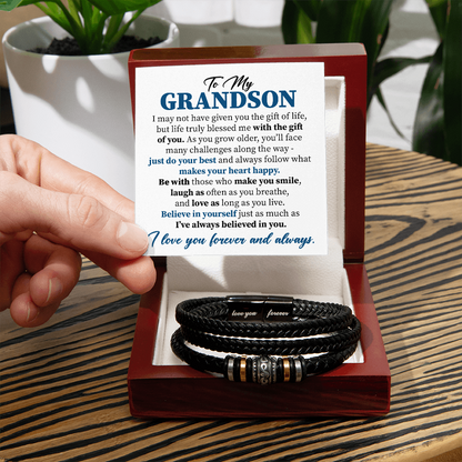To My Grandson - Life truly blessed me with the gift of you.