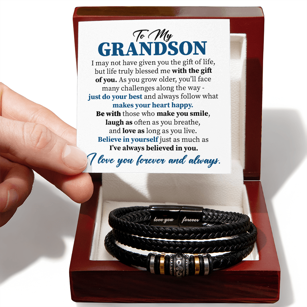 To My Grandson - Life truly blessed me with the gift of you.