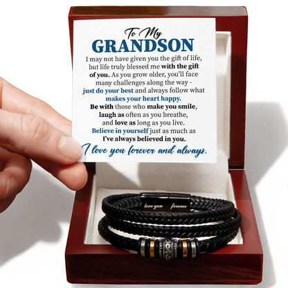 To My Grandson - Life truly blessed me with the gift of you.