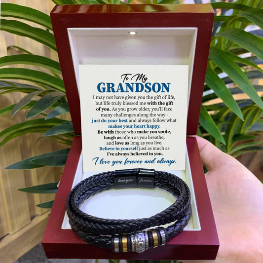To My Grandson - Life truly blessed me with the gift of you.